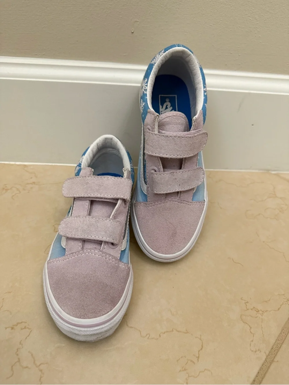 Vans Frozen Kids Velcro Sneakers size 1